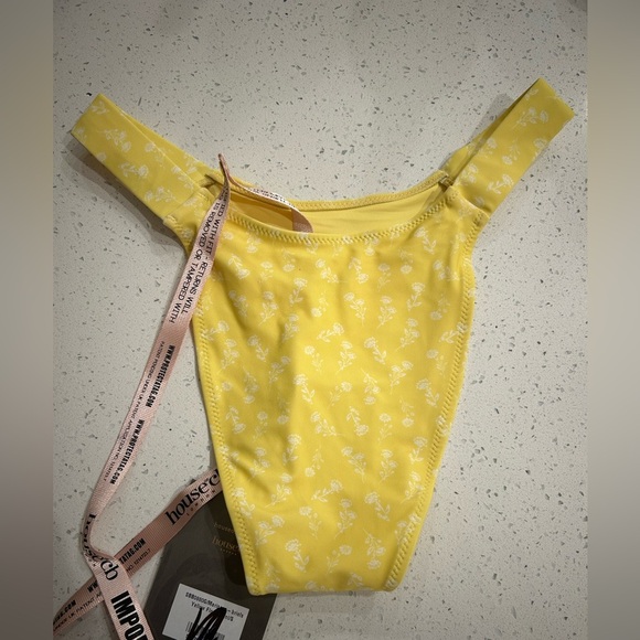 House of CB Yellow Floral Swim Briefs - Picture 8 of 8